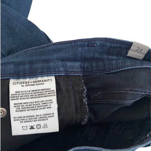 Citizens of Humanity Rocket High Rise Skinny Jeans Blue Size 24 - Picture 7 of 9